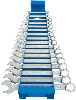 Set chei combinate scurte cu suport metalic 17 piese - 125/1 MS - Clic pe imagine pentru inchidere